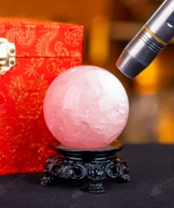 Quả Cầu Phong Thủy Đá Thạch Anh Hồng - 0,42kg - M1479042