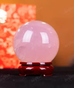 Quả Cầu Phong Thủy Đá Thạch Anh Hồng Có Sao - 0,5kg - M147905