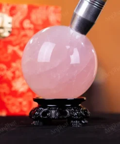 Quả Cầu Phong Thủy Đá Thạch Anh Hồng Có Sao - 0,5kg - M147905