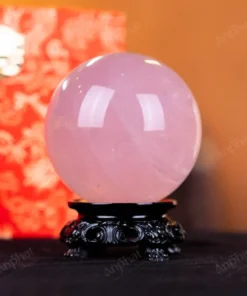 Quả Cầu Phong Thủy Đá Thạch Anh Hồng Có Sao - 0,5kg - M147905