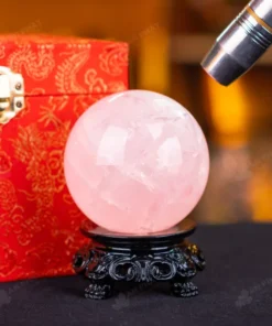 Quả Cầu Phong Thủy Đá Thạch Anh Hồng - 0,55kg - M1479055