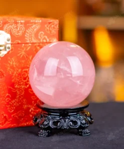 Quả Cầu Phong Thủy Đá Thạch Anh Hồng - 0,55kg - M1479055