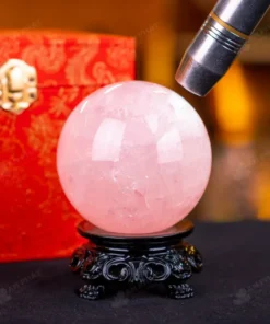 Quả Cầu Phong Thủy Đá Thạch Anh Hồng - 0,65kg - M1479065