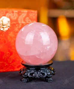 Quả Cầu Phong Thủy Đá Thạch Anh Hồng - 0,65kg - M1479065