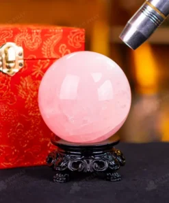 Quả Cầu Phong Thủy Đá Thạch Anh Hồng - 0,68kg - M1479068