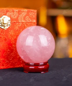 Quả Cầu Phong Thủy Đá Thạch Anh Hồng - 0,68kg - M1479068