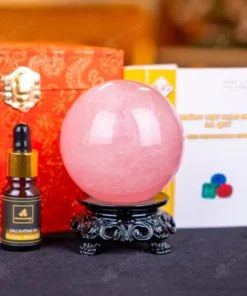 Quả Cầu Phong Thủy Đá Thạch Anh Hồng - 0,68kg - M1479068