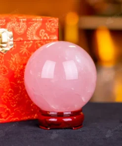 Quả Cầu Phong Thủy Đá Thạch Anh Hồng - 0,821kg - M14790821