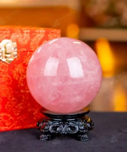 Quả Cầu Phong Thủy Đá Thạch Anh Hồng - 0,96kg - M1479096