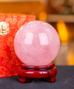 Quả Cầu Phong Thủy Đá Thạch Anh Hồng - 0,98kg - M1479098