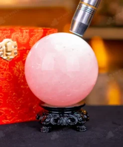 Quả Cầu Phong Thủy Đá Thạch Anh Hồng - 1,08kg - M1479108
