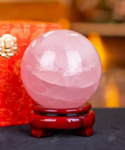 Quả Cầu Phong Thủy Đá Thạch Anh Hồng - 1,1kg - M147911