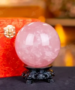 Quả Cầu Phong Thủy Đá Thạch Anh Hồng - 1,1kg - M147911