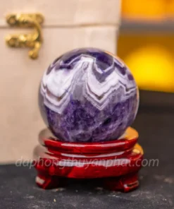 Qủa Cầu Phong Thủy Đá Thạch Anh Tím - 0,45kg M25983