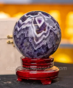 Qủa Cầu Đá Phong Thủy Thạch Anh Tím - 2,74kg - 12,5cm M25987