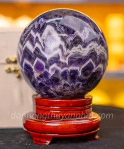 Qủa Cầu Đá Phong Thủy Thạch Anh Tím - 3,24kg - 13cm M25986