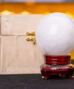 Qủa Cầu Phong Thủy Đá Thạch Anh Trắng - 1,83kg - 11cm - M060615