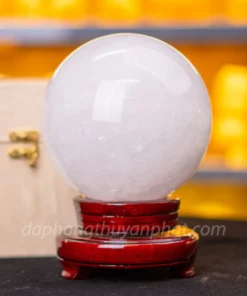 Qủa Cầu Phong Thủy Đá Thạch Anh Trắng - 3,65kg - 13cm - M060616