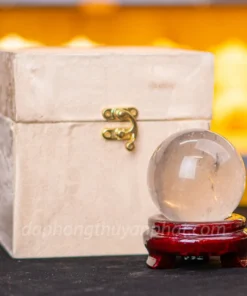 Qủa Cầu Phong Thủy Đá Thạch Anh Trắng 0,55kg 7cm M03870