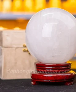 Qủa Cầu Phong Thủy Đá Thạch Anh Trắng - 6,73kg - 16cm - M060613