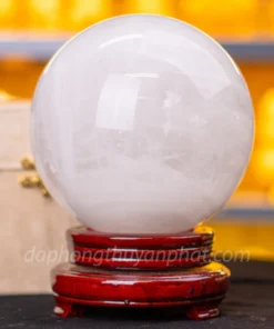 Qủa Cầu Phong Thủy Đá Thạch Anh Trắng - 6,73kg - 16cm - M060613