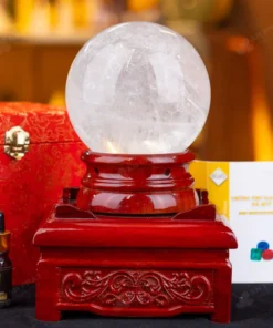 Quả Cầu Phong Thủy Đá Thạch Anh Trắng - 2,48Kg - M2908248