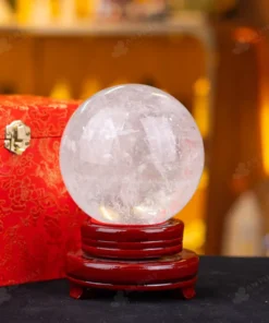 Quả Cầu Phong Thủy Đá Thạch Anh Trắng - 2,48Kg - M2908248