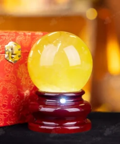 Quả Cầu Phong Thủy Đá Thạch Anh Vàng 1A - 0,85kg - M1977085