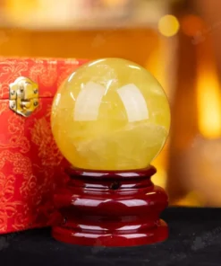 Quả Cầu Phong Thủy Đá Thạch Anh Vàng 1A - 0,85kg - M1977085
