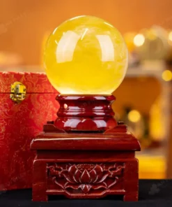 Quả Cầu Phong Thủy Đá Thạch Anh Vàng 1A - 1,74kg - M1977174
