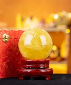 Quả Cầu Phong Thủy Đá Thạch Anh Vàng 1A - 1,74kg - M1977174