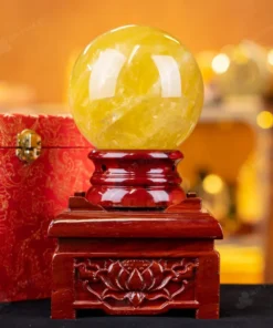 Quả Cầu Phong Thủy Đá Thạch Anh Vàng 1A - 1,74kg - M1977174