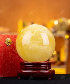 Quả Cầu Phong Thủy Đá Thạch Anh Vàng 1A - 3,78kg - M1977378