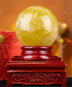 Quả Cầu Phong Thủy Đá Thạch Anh Vàng 1A - 5,1kg - M197751