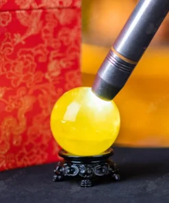 Quả Cầu Phong Thủy Đá Thạch Anh Vàng - 0,2kg - M145302