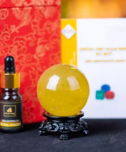 Quả Cầu Phong Thủy Đá Thạch Anh Vàng - 0,22kg - M1453022