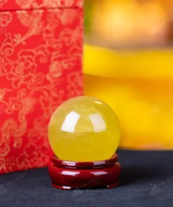 Quả Cầu Phong Thủy Đá Thạch Anh Vàng - 0,22kg - M1453022