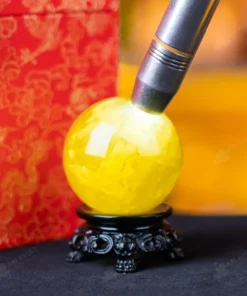 Quả Cầu Phong Thủy Đá Thạch Anh Vàng - 0,34kg - M1453034