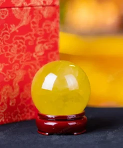 Quả Cầu Phong Thủy Đá Thạch Anh Vàng - 0,34kg - M1453034