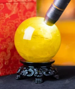 Quả Cầu Phong Thủy Đá Thạch Anh Vàng - 0,65kg - M1453065