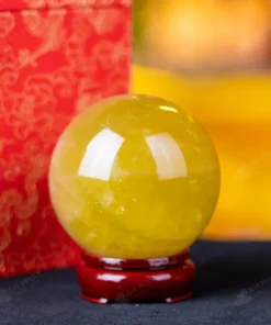 Quả Cầu Phong Thủy Đá Thạch Anh Vàng - 0,65kg - M1453065