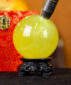 Quả Cầu Phong Thủy Đá Thạch Anh Vàng 1A Có Sao - 0,83kg - M1977083