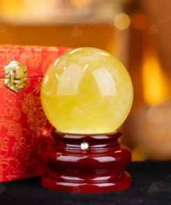 Quả Cầu Phong Thủy Đá Thạch Anh Vàng 1A - 0,84kg - M1977084