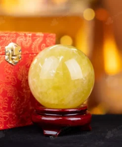 Quả Cầu Phong Thủy Đá Thạch Anh Vàng 1A - 0,84kg - M1977084