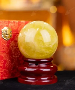 Quả Cầu Phong Thủy Đá Thạch Anh Vàng 1A - 0,84kg - M1977084