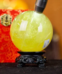 Quả Cầu Phong Thủy Đá Thạch Anh Vàng 1A - 0,98kg - M1977098