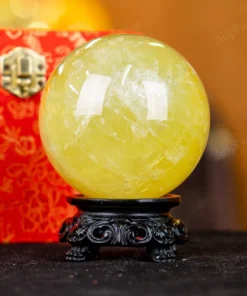 Quả Cầu Phong Thủy Đá Thạch Anh Vàng 1A - 0,98kg - M1977098