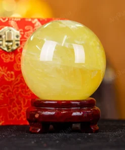 Quả Cầu Phong Thủy Đá Thạch Anh Vàng 1A - 0,98kg - M1977098
