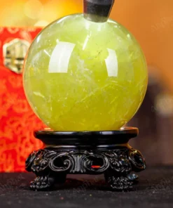 Quả Cầu Phong Thủy Đá Thạch Anh Vàng 1A - 1,08kg - M1977108