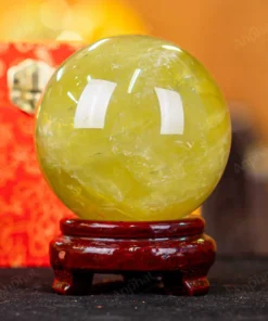 Quả Cầu Phong Thủy Đá Thạch Anh Vàng 1A - 1,08kg - M1977108